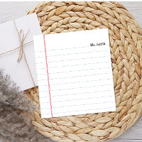 Notebook Paper Personalizado Linked Teacher Notepa
