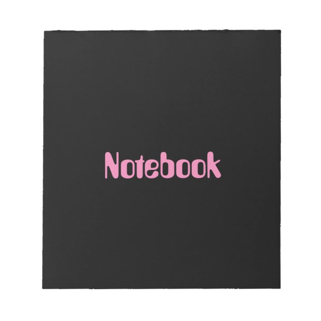 Bloco De Notas Notebook Texto impresso 40 páginas Escrevendo Pape (Frente)