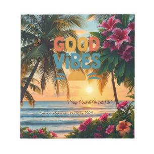 Bloco De Notas Notebook tropical Summer Vibes