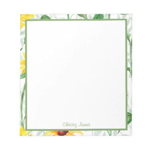 Bloco De Notas Notebooks Florais Personalizados