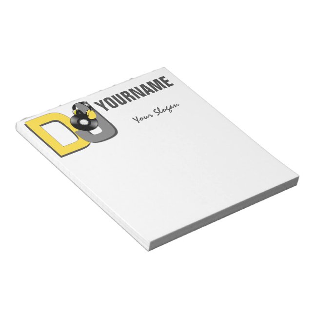 Bloco De Notas Notebooks personalizados DJ (Inclinado)