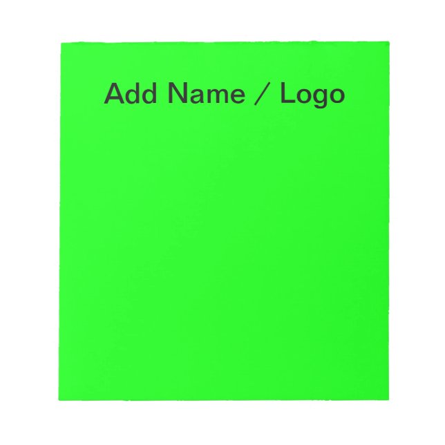 Bloco De Notas Notebooks Verde Brilhantes com Nota-é-Me (Frente)