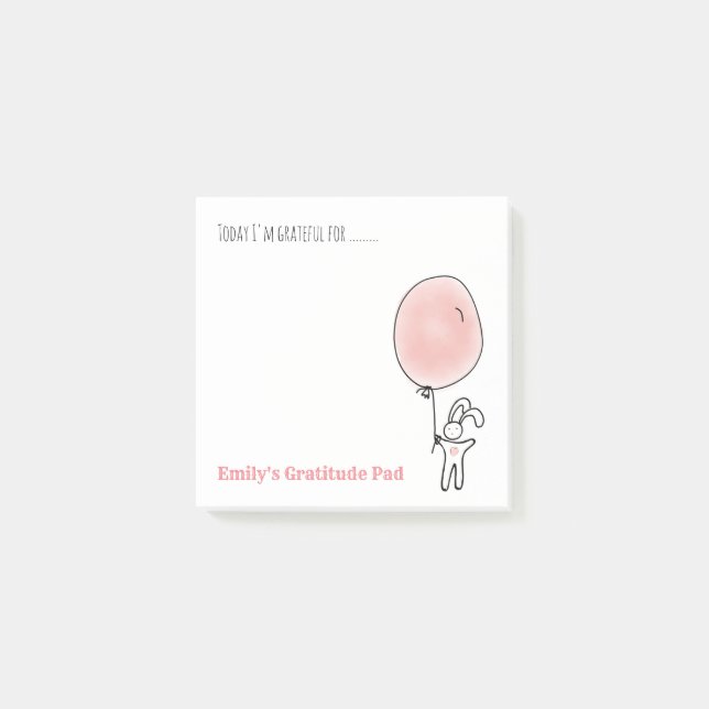 Bloco De Notas Notelets personalizados de gratidão - Dê Obrigados (Frente)