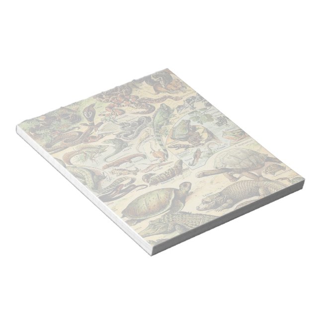 Bloco De Notas Notepad Adolphe Millot Reptiles 2 (Inclinado)