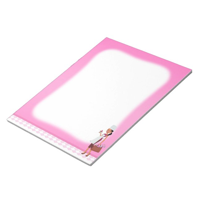 Bloco De Notas Notepad Afro-Americano Bastante Ilustrado 4 (Inclinado)