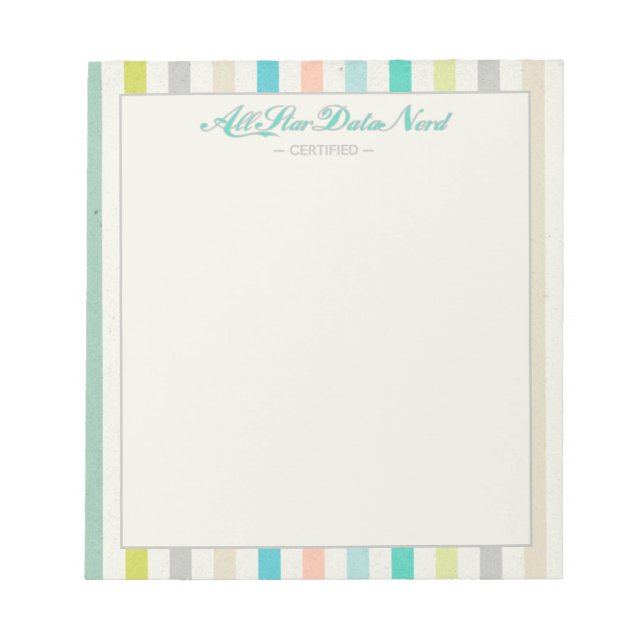 Bloco De Notas Notepad - All Star Data Nerd v. 2 (Frente)