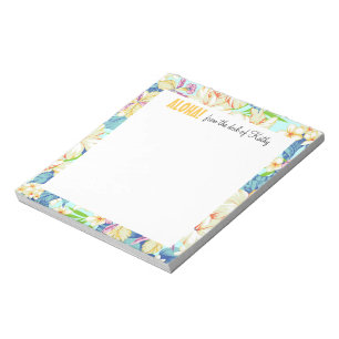Bloco De Notas Notepad Aloha Gardens 5,5" x 6" - 40 páginas