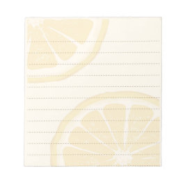 Bloco De Notas Notepad Amarelo em fatias de limão
