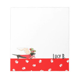 Bloco De Notas Notepad Angels Dachshund de Gulliver
