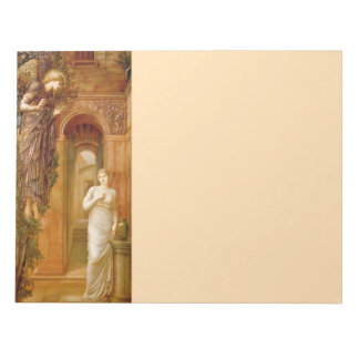Bloco De Notas Notepad Anjo Pré-Raphaelite de 11X8,5 polegadas