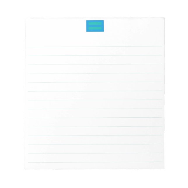 Bloco De Notas Notepad anti-discriminação 5,5"x6" (Frente)