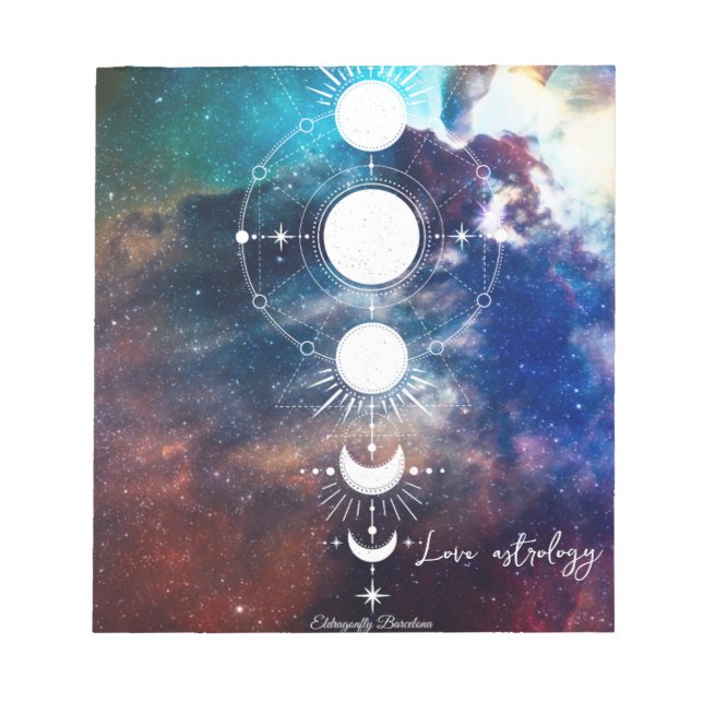 Bloco De Notas Notepad - Astrologia do amor (Frente)