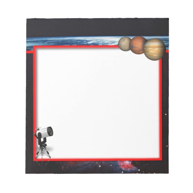 Bloco De Notas Notepad astronômico (Frente)