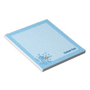 Bloco De Notas Notepad Azul com Violino