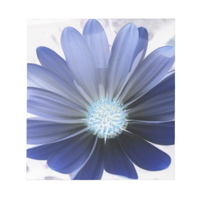 Bloco De Notas Notepad Azul De Margarida Brilhante (Frente)