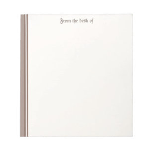 Bloco De Notas Notepad bege