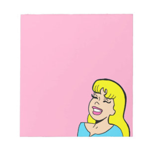 Bloco De Notas Notepad Blondshell Bombshell Comic Strip