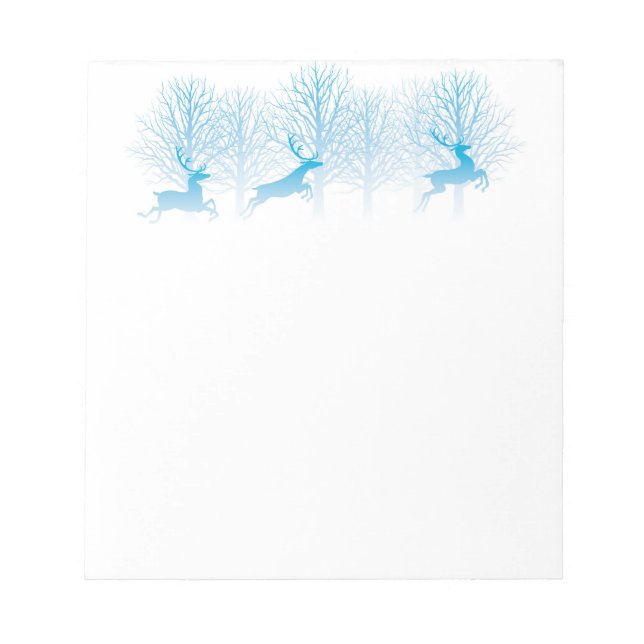 Bloco De Notas Notepad Blue Deer (Frente)