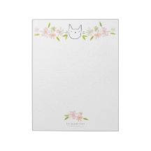 Notepad Cat XL de Jardim do Chrysanthemum