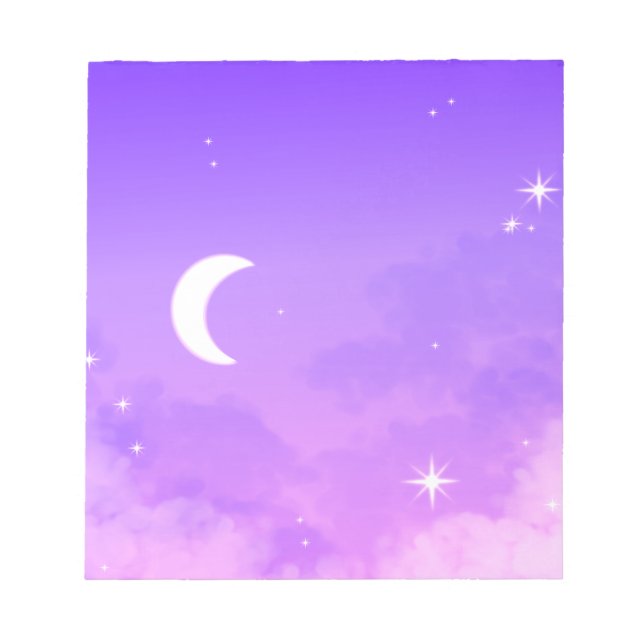 Bloco De Notas Notepad Celestial Purple Moon (Frente)