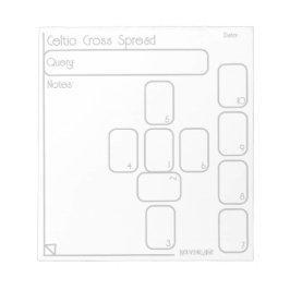 Bloco De Notas Notepad Celtic Cross Tarot Spread (médio, simples)