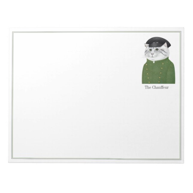 Bloco De Notas Notepad CHAUFEUR CAT 11x8.5 (Frente)