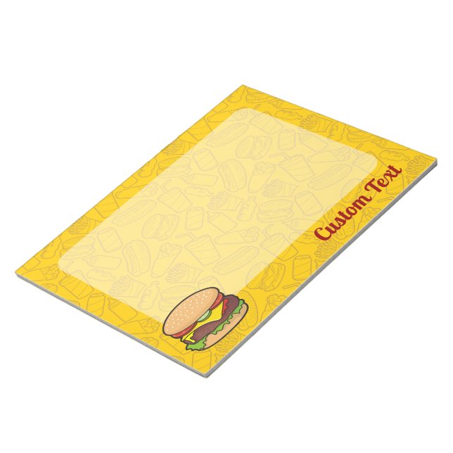 Bloco De Notas Notepad Cheeseburger (Inclinado)