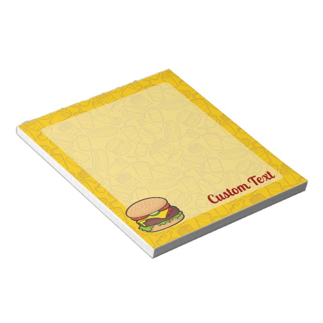 Bloco De Notas Notepad Cheeseburger (Inclinado)
