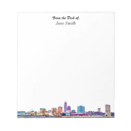 Bloco De Notas Notepad Cleveland Skyline Personalizado