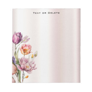 Bloco De Notas Notepad Colorido das Flores de Mola