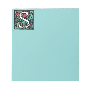 Bloco De Notas Notepad colorido S Monograma de 5,5" x 6" - 40 pá