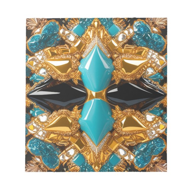 Bloco De Notas Notepad com Design moderno a cores das Bahamas (Frente)