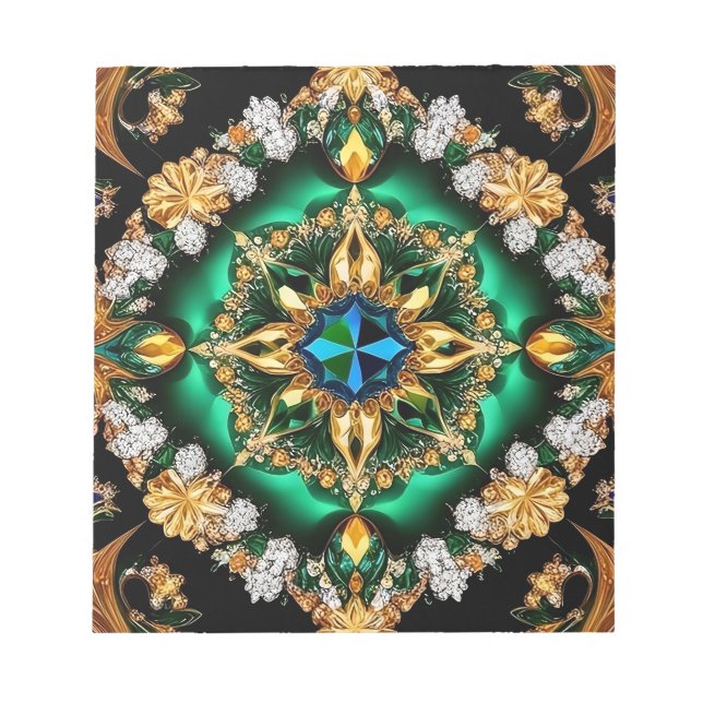 Bloco De Notas Notepad com Design moderno de cores brasileiras (Frente)