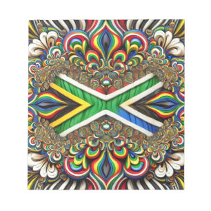 Bloco De Notas Notepad com Design moderno de cores sul-africanas