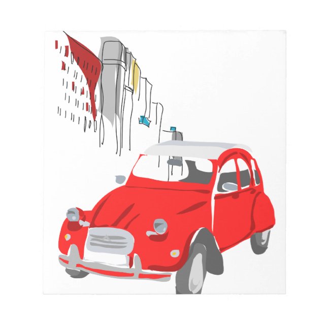 Bloco De Notas Notepad com Ilustração CV Citroen 2 (Frente)