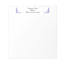 Bloco De Notas Notepad Comercial de Canto Azul Claro Personalizad