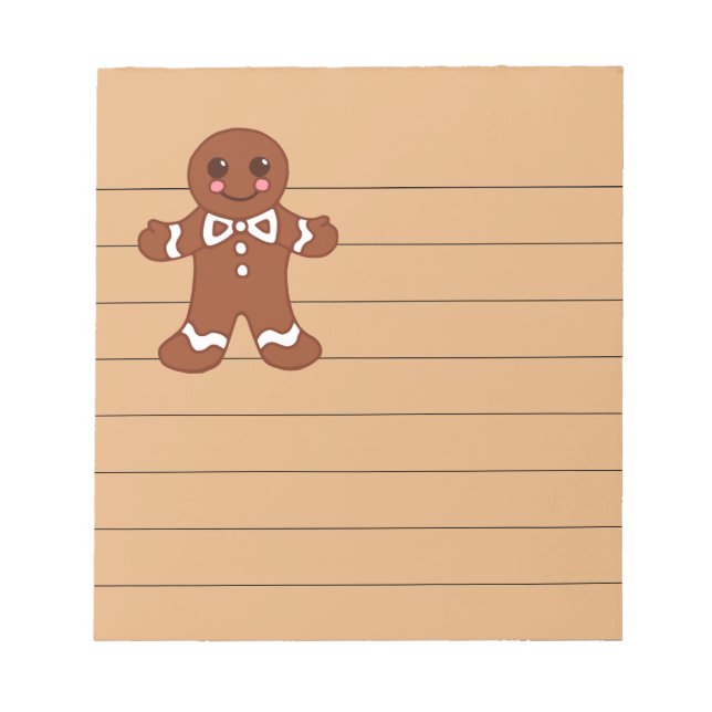 Bloco De Notas Notepad Cookie Gingerpão (Frente)