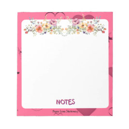 Bloco De Notas Notepad cor-de-rosa