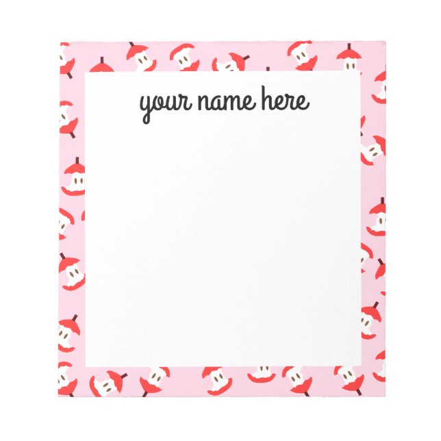 Bloco De Notas Notepad Core da Apple Personalizado (Frente)