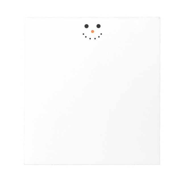Bloco De Notas Notepad Cute Snowman (Frente)
