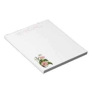 Bloco De Notas Notepad da Glória Coral e Cream Morning