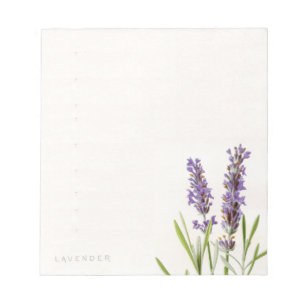 Bloco De Notas Notepad da Lavanda francesa Vintage