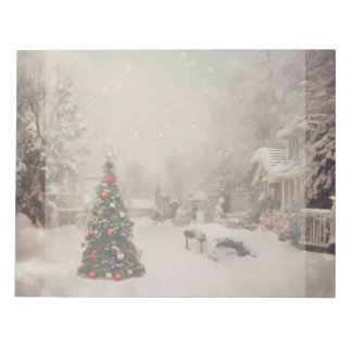 Bloco De Notas Notepad da Manhã de Natal Neve