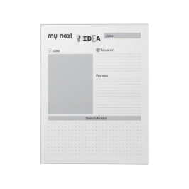 Bloco De Notas Notepad da Minha Próxima Cinza