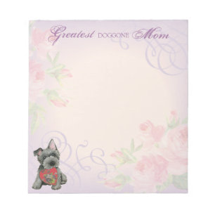 Bloco De Notas Notepad da Scottish Terrier Heart
