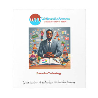 Bloco De Notas Notepad da Tecnologia de Professores Inspiracional