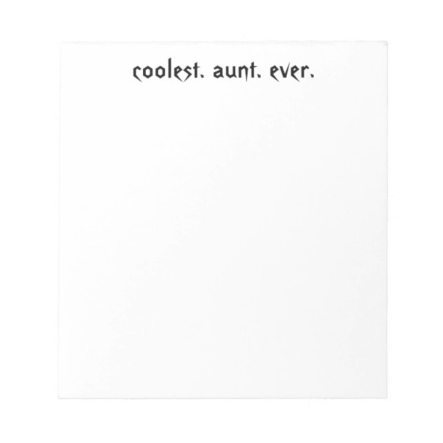 Bloco De Notas Notepad da tia mais legal (Frente)