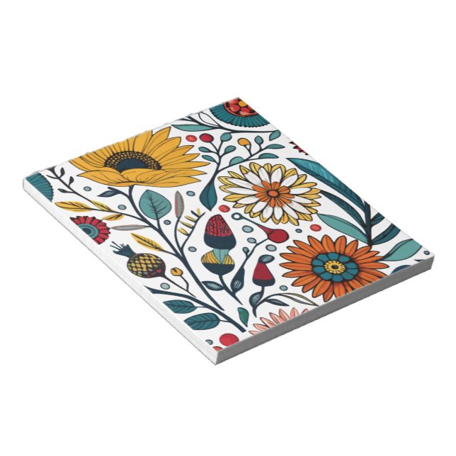 Bloco De Notas Notepad: Dazzling Daisy Delight: Uma Moda Floral (Inclinado)