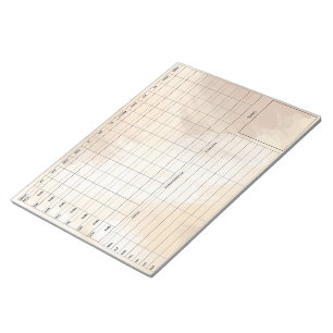 Bloco De Notas Notepad DBT Dairy Card - 40 folhas castanho