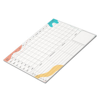 Bloco De Notas Notepad DBT Dairy Card - Abstrato de 40 folhas